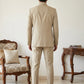 Cotton Blend Solid Indo-Western Set ( 50JIND 161Beige )