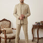 Cotton Blend Solid Indo-Western Set ( 50JIND 161Beige )