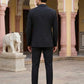 Cotton Blend Solid Indo-Western Set ( 50JIND 161Black S )
