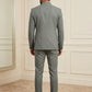 Cotton Blend Solid Indo-Western Set ( 50JIND 161Grey S )