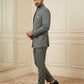 Cotton Blend Solid Indo-Western Set ( 50JIND 161Grey S )