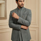 Cotton Blend Solid Indo-Western Set ( 50JIND 161Grey S )