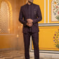 Cotton Blend Solid Indo-Western Set