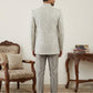 Silk Blend Woven Design Indo-Western Set ( 50JIND 162Cream S )