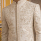 Japanese Embroidered Indo-Western Set ( 50JIND 167Cream S )
