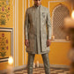 Woven Design Cotton Blend Indo-Western Set ( 50JIND 169Grey S )