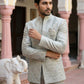 Silk Blend Embroidered Indo-Western Set ( 50JIND 170Pista S )