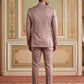 Cotton Blend Textured Indo-Western Set ( 50JIND 173Pink )