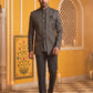 Cotton Blend Textured Indo-Western Set ( 50JIND 174Grey )