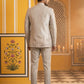 Ivory Embroidered Indo-Western Set ( 50JIND 175Cream )