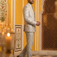 Ivory Embroidered Indo-Western Set ( 50JIND 175Cream )
