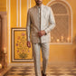Ivory Embroidered Indo-Western Set ( 50JIND 175Cream )