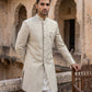 Sage Green Jacquard Silk Indo-Western Set ( 50JIND 176Pista )