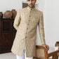 Festive Jacquard Indo-Western Suit Set ( 50JIND PJ5W 180Beige )