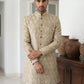 Festive Jacquard Indo-Western Suit Set ( 50JIND PJ5W 180Beige )