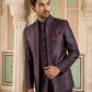 Men Woven Design Indo-Western Set ( 50JIND 182Purple )