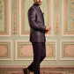 Men Woven Design Indo-Western Set ( 50JIND 182Purple )