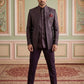 Men Woven Design Indo-Western Set ( 50JIND 182Purple )