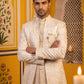Men's Stylish Jacquard Indo-Western Set ( 50JIND 184Golden )