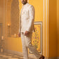 Men's Stylish Jacquard Indo-Western Set ( 50JIND 184Golden )