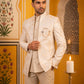 Men's Stylish Jacquard Indo-Western Set ( 50JIND 184Golden )