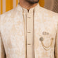 Men's Stylish Jacquard Indo-Western Set ( 50JIND 184Golden )