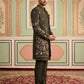 Men's Premium Japanese Fabric Indo-Western Set ( 50JIND 185Mehndi )