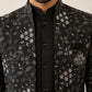 Imported Japanese Embroidered Indo-Western Set ( 50JIND 188Black )