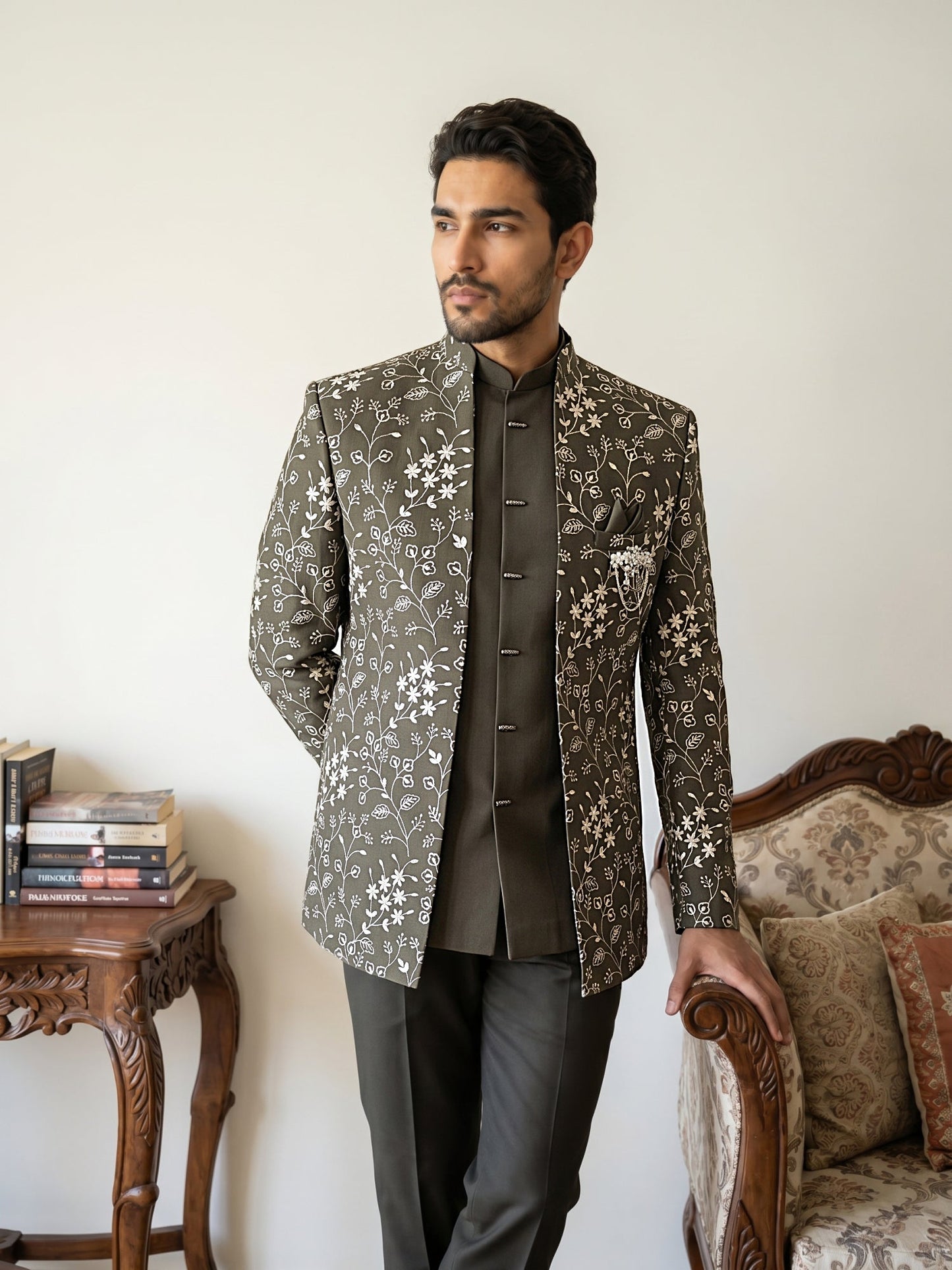 Imported Japanese Embroidered Indo-Western Set