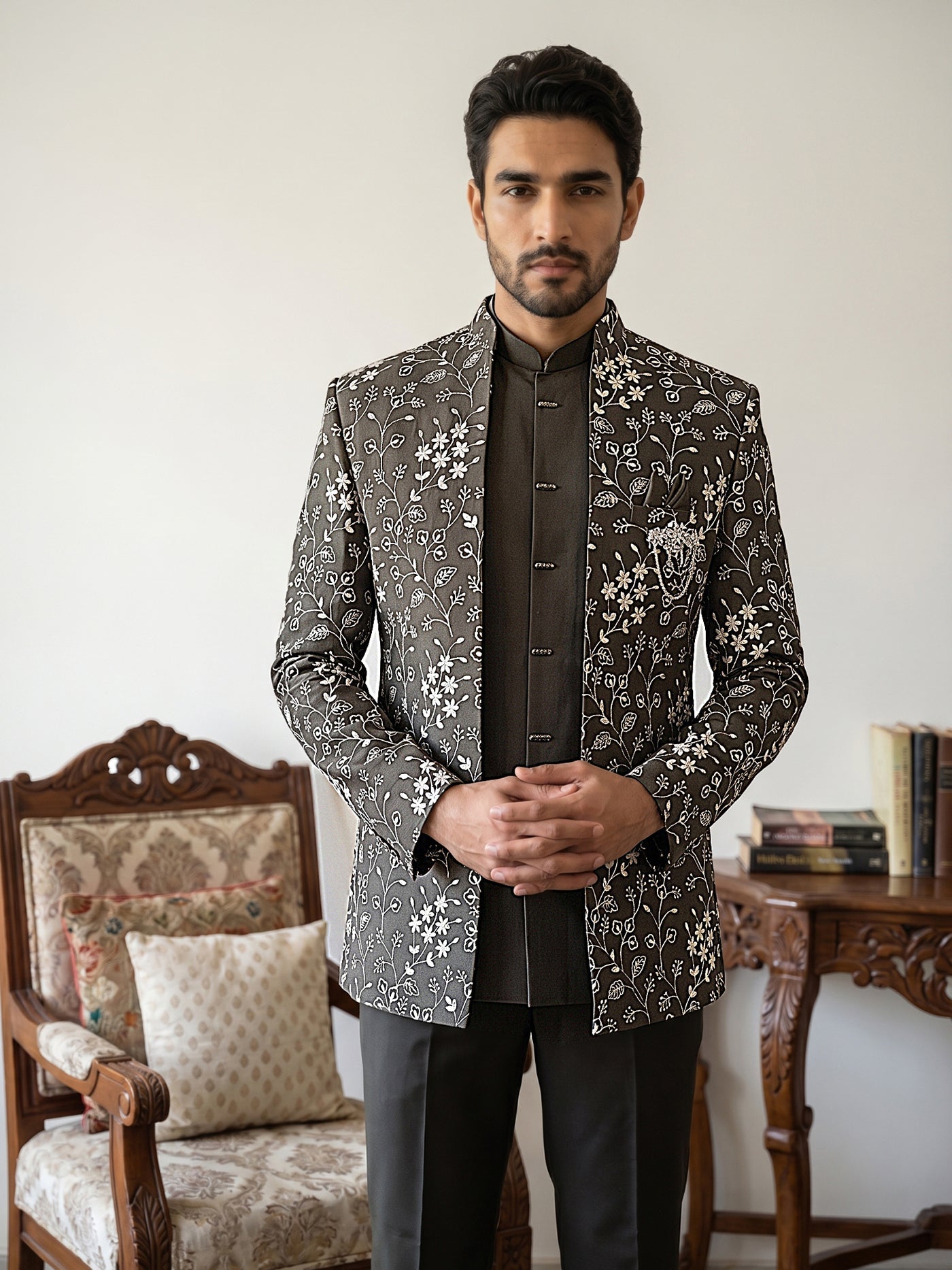 Imported Japanese Embroidered Indo-Western Set