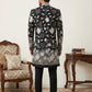 Men Imported Japanese Fabric Embroidered Indo-Western Set ( 50JIND 190Black )