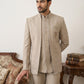Beige Embroidered Indo-Western Set ( 50JIND 191Beige )