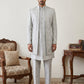 Silk Blend Embroidered Indo-Western Set ( 50JIND 196Blue )