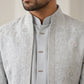 Silk Blend Embroidered Indo-Western Set ( 50JIND 196Blue )