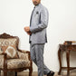Men Embroidered Silk Blend Indo-Western Set