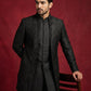 Cotton Blend Embroidered Indo-Western Set for Men