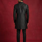 Cotton Blend Embroidered Indo-Western Set for Men