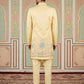 Silk Blend Embroidered Indo-Western Set for Men