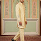 Silk Blend Embroidered Indo-Western Set for Men