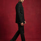Men’s Velvet Embroidered Indo-Western Set