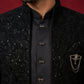 Men’s Velvet Embroidered Indo-Western Set