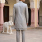 Premium Silk Blend Embroidered Indo-Western Set for Men