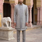 Premium Silk Blend Embroidered Indo-Western Set for Men