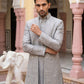 Premium Silk Blend Embroidered Indo-Western Set for Men