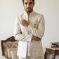 Men’s Designer Jacquard Silk Indo-Western Set