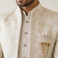 Men’s Designer Jacquard Silk Indo-Western Set