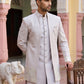 Floral Design Jacquard Silk Indo-Western Set for Men