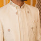 Premium Floral Embroidered Silk Blend Indo-Western Set