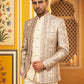 Silk Blend Embroidered Indo-Western Set