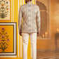 Silk Blend Embroidered Indo-Western Set